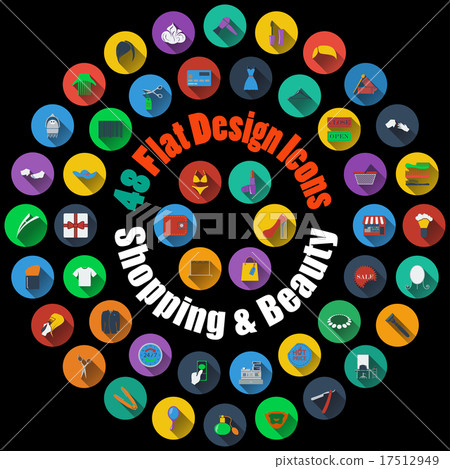 Shopping and Beauty Icons 17512949