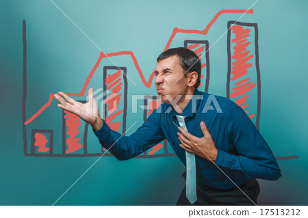 man businessman displeased disgusted gesture graph man businessman displeased disgusted gesture graph 17513212
