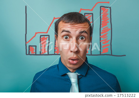 man surprised businessman opened his mouth, big man surprised businessman opened his mouth, big 17513222