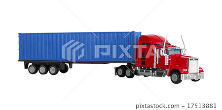 Truck with cargo container 17513881