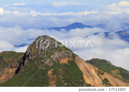 大象山從Norikura dake離開 大象山從Norikura dake離開 17513905