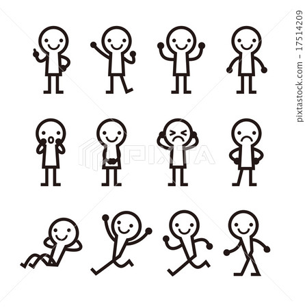 各種各樣的姿勢人像 17514209