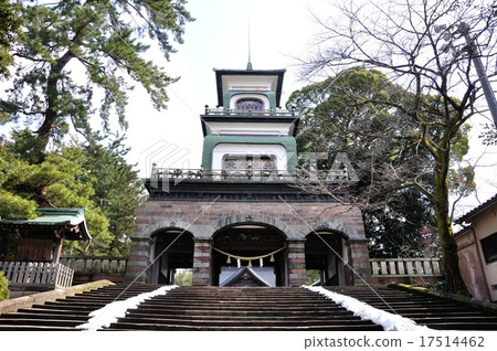 Kanazawa City Oyama Shinto shrine gate 17514462