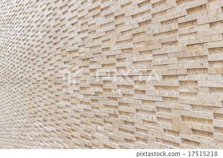 Pattern of yellow travertine wall texture 17515218