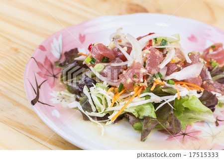 Traditional japanese food on wooden table Traditional japanese food on wooden table 17515333