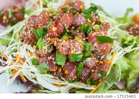 Traditional japanese food on wooden table 17515403