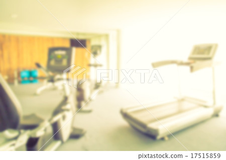 Abstract blur Fitness center with traineger equipments ( Filter 17515859