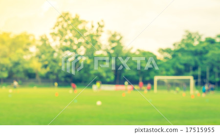 Abstract blur Soccer game ( Filtered image processed vintage eff 17515955