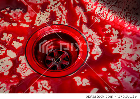 Kitchen sink with blood for halloween 17516119