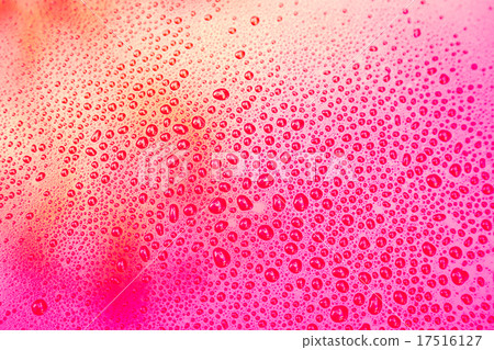 Drops of water on red floor Drops of water on red floor 17516127