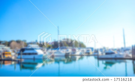 Abstract blur Sea bay with yachts Abstract blur Sea bay with yachts 17516218