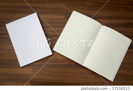 Blank catalog, magazines,book mock up on wood background Blank catalog, magazines,book mock up on wood background 17516513