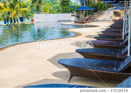 Swimming pool with relaxing seats Swimming pool with relaxing seats 17516558
