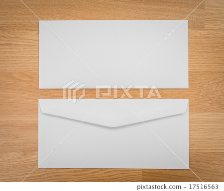 Blank envelopes on a wooden dark background 17516563