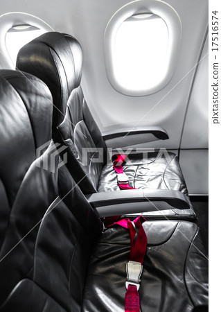Airplane seats in the cabin Airplane seats in the cabin 17516574