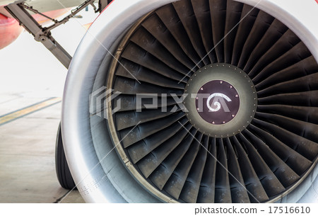 Turbine of airplane 17516610