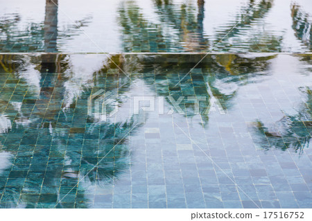 Swimming pool rippled water Swimming pool rippled water 17516752