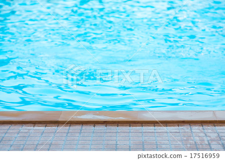 Blue swimming pool rippled water Blue swimming pool rippled water 17516959