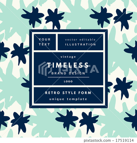 Vintage logo in frame 17519114