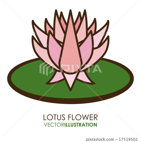 Flower design over white background vector illustration 17519502