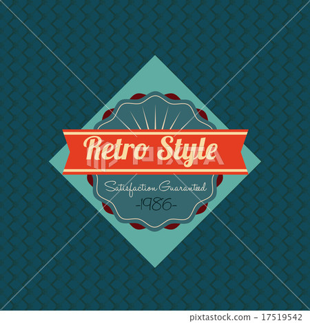 Retro design over blue background vector illustration Retro design over blue background vector illustration 17519542