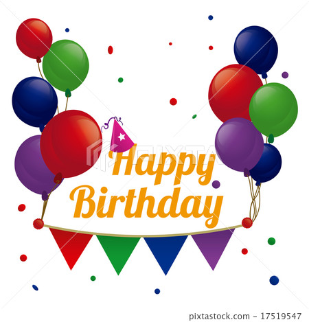 Birthday design over white background vector illustration Birthday design over white background vector illustration 17519547