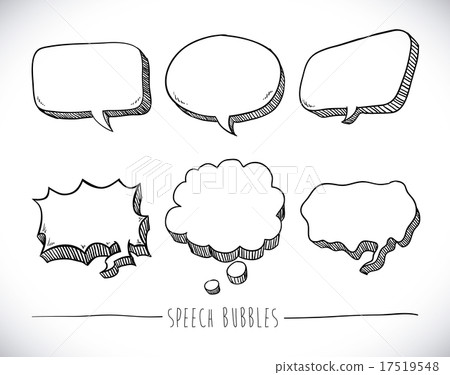 speech bubbles over white background vector illustration speech bubbles over white background vector illustration 17519548