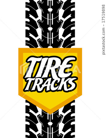 Tire design over white background vector illustration 17519898