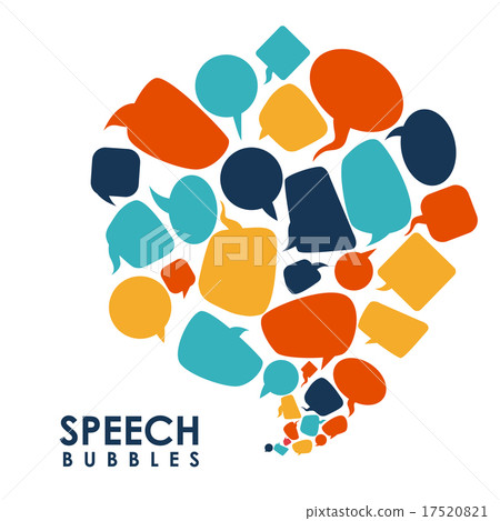 speech bubbles communication speech bubbles communication 17520821