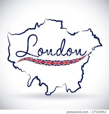 London design over gray background vector illustration 17520952