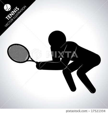 tennis design over gray background vector illustration 17521334