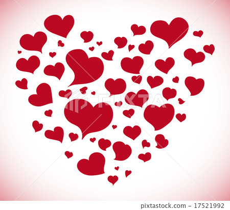 Heart design over pink background vector illustration Heart design over pink background vector illustration 17521992