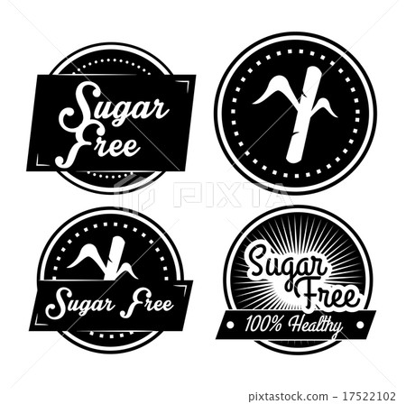 Sugar free over white background vector illustration Sugar free over white background vector illustration 17522102