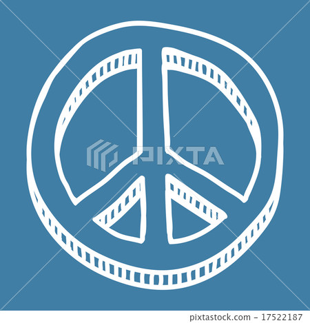 peace design over blue background vector illustration 17522187