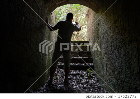 Young man is taking photo on his mobile phone 17522772
