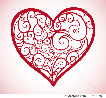 Heart design over pink background vector illustration Heart design over pink background vector illustration 17522785
