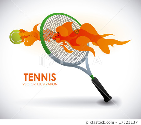tennis design over gray background vector illustration 17523137