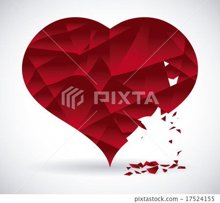 Heart design over gray background vector illustration Heart design over gray background vector illustration 17524155