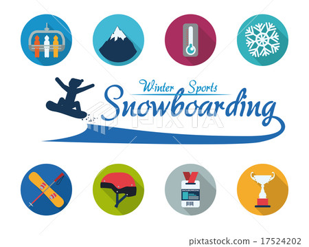 Snowboarding design, vector illustration. 17524202