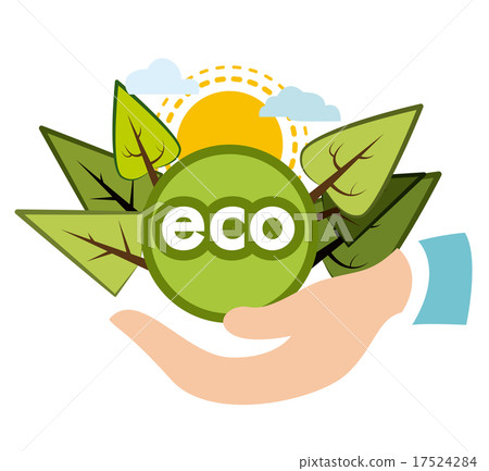 Ecology design over white background vector illustration Ecology design over white background vector illustration 17524284