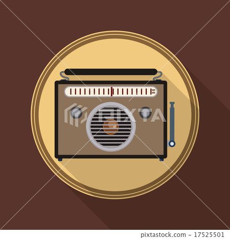 Radio vintage design. 17525501