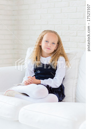 Adorable little girl in her room Adorable little girl in her room 17525507