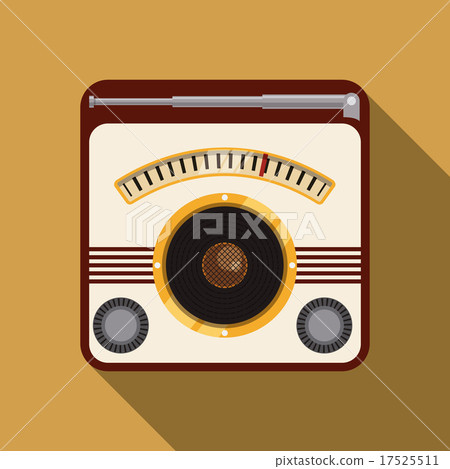 Radio vintage design. 17525511