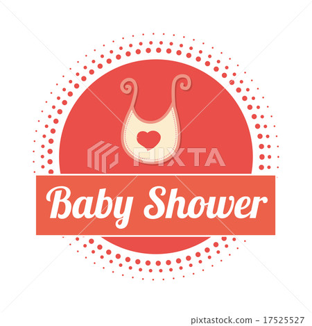 Baby shower design, vector illustration. 17525527