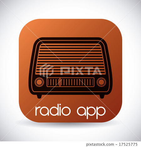 Radio vintage design. Radio vintage design. 17525775