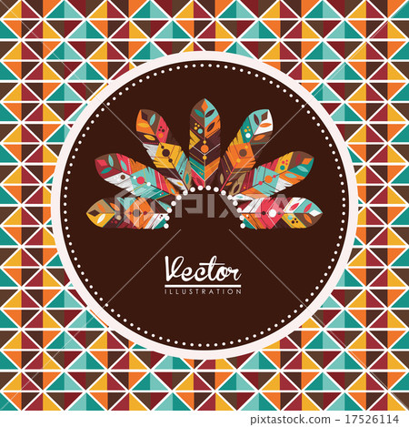 Feather design, vector illustration. 17526114