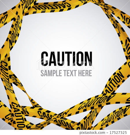 Yellow tape design. 17527325