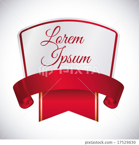Decorative ribbon design. Decorative ribbon design. 17529830
