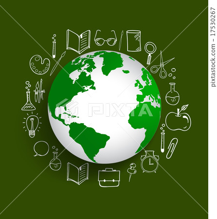 Modern globe with application icon, modern template design. Vect Modern globe with application icon, modern template design. Vect 17530267