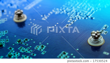 close-up of electronic circuit board close-up of electronic circuit board 17530524